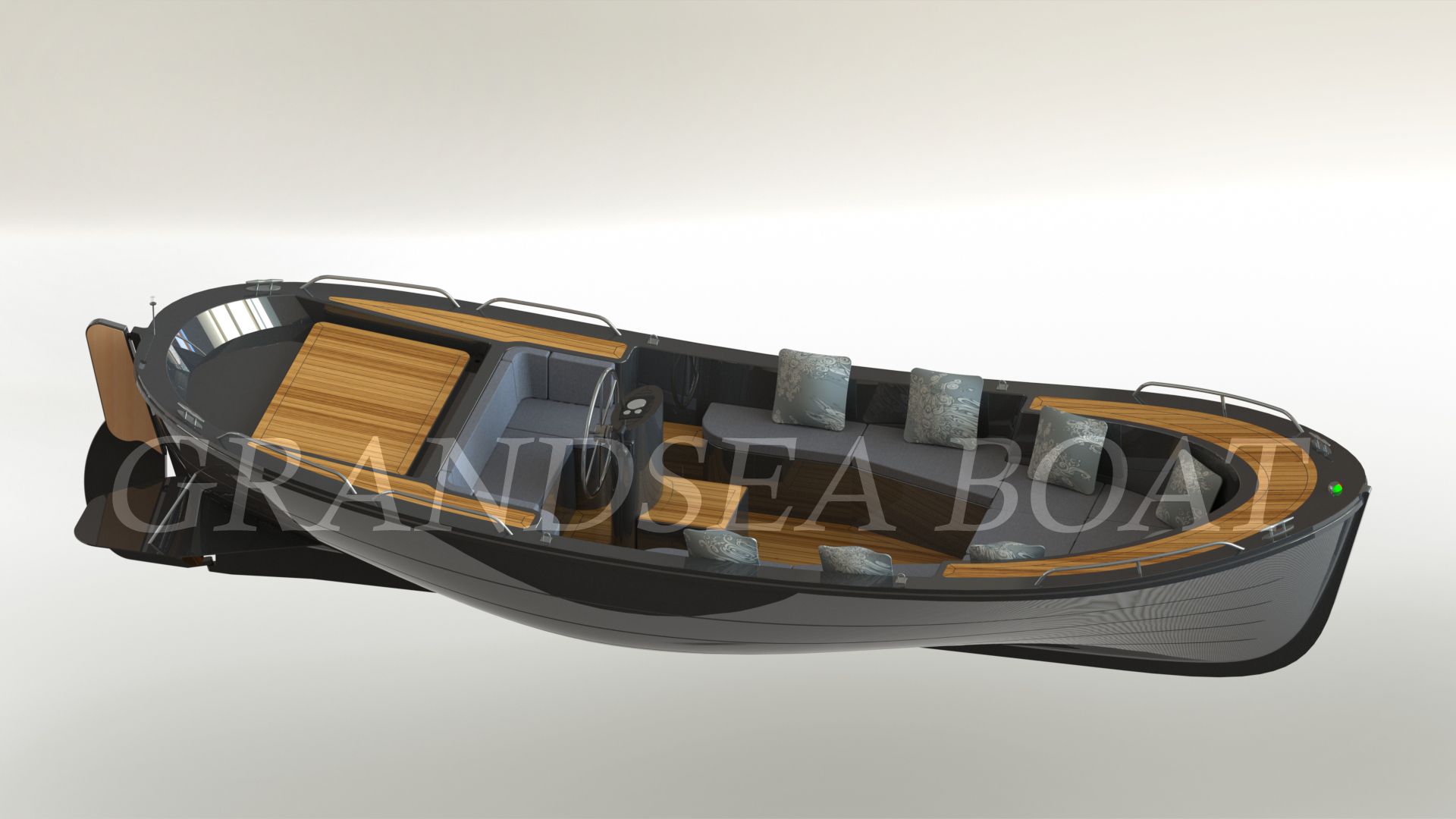 Grandsea 8.6m Inboard Engine Fiberglass Dutch Sloop Boat for sale 